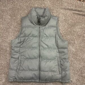 Old Navy Gray Herringbone Vest